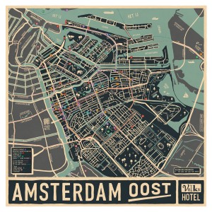 Fun inspiring design stuff: Map of Amsterdam Oost by Egidius Bink.